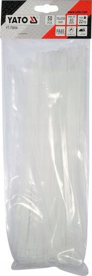 Yato Δεματικά Καλωδίων Πλαστικά 250mmx7.6mm (50τμχ) (YT-70664)