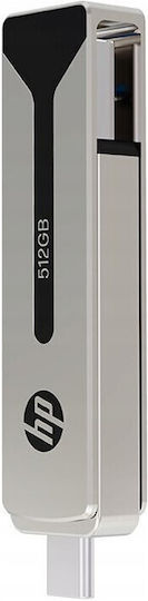 HP 911 Pro 512GB USB 2.0 Stick Argintiu