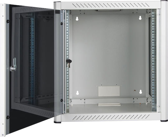 Lanview Montat pe perete Cabină Rack 12U 60x56x64.5cm Alb