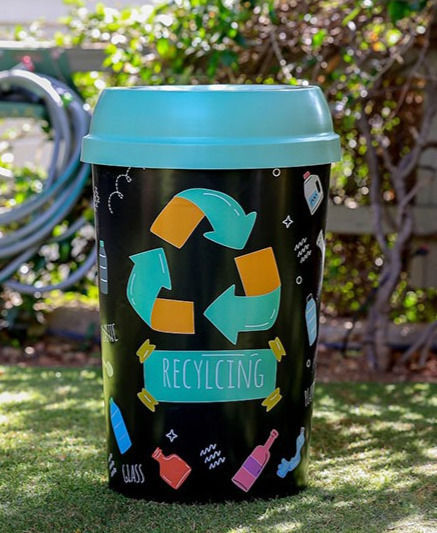 Homeplast Recycling Κάδος Ανακύκλωσης Πλαστικός γαλάζιο 50lt