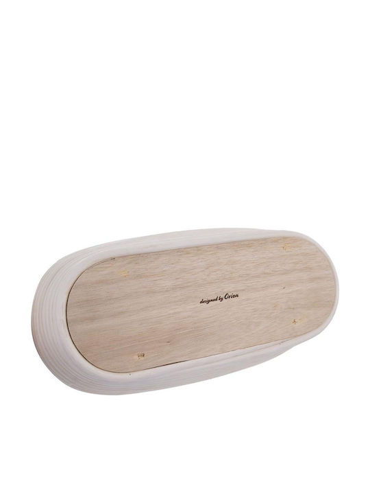 Orion Ψωμιέρα από Rattan Γκρι 32x15x9cm