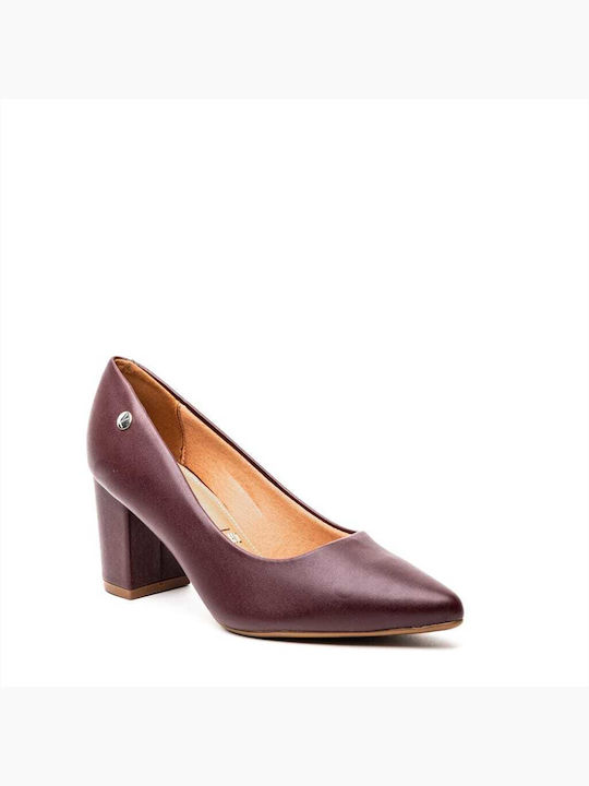 Vizzano Pointed Toe Burgundy Medium Heels