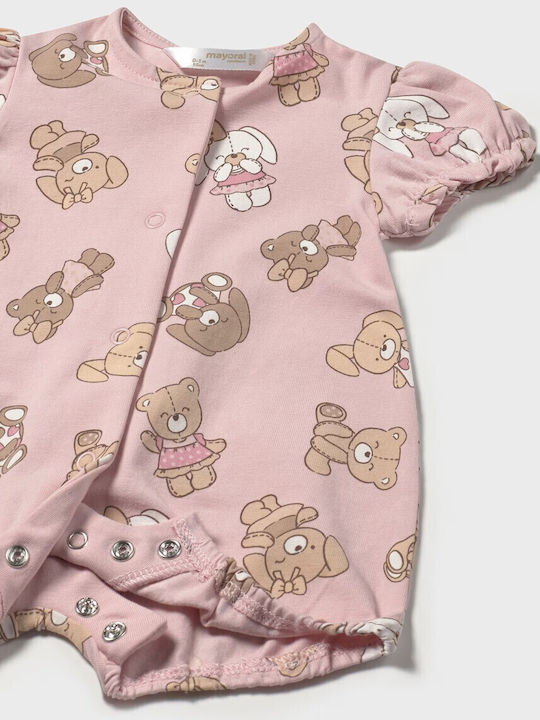 Mayoral Baby Bodysuit Short-Sleeved Pink