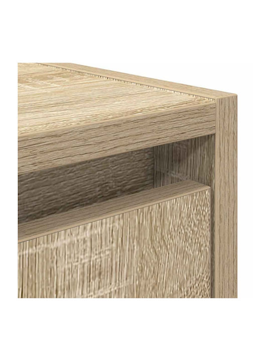 Wooden Sonoma Oak Bedside Tables 2 Pieces 38x34x40cm