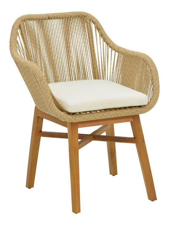 Kalie-wooly 7 Stück Garten- und Outdoor-Möbelsets Für Garten & große Räume Natürliche Beigen mit Kissen