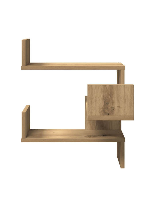 Corner Brown Wall Shelves (2 Pieces) 40x40x49.5cm