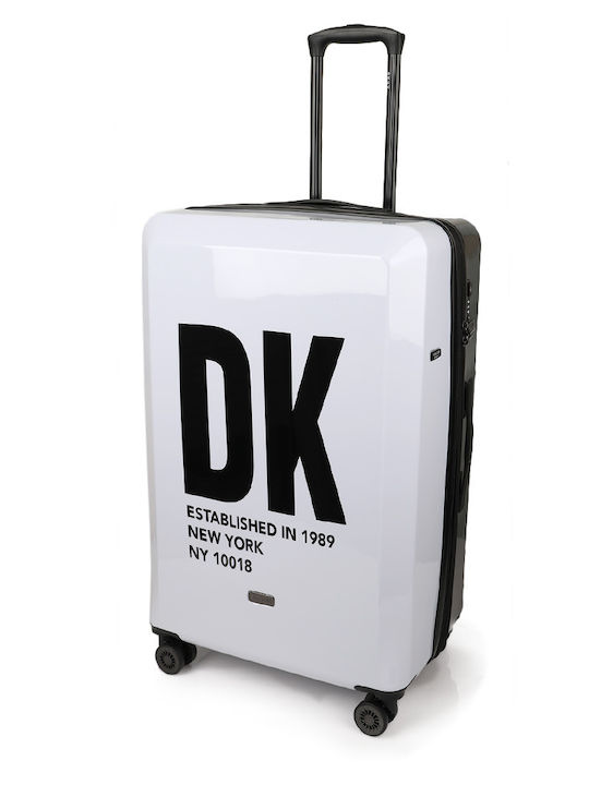 DKNY Βαλίτσα Μεγάλη Λευκό/μαύρο