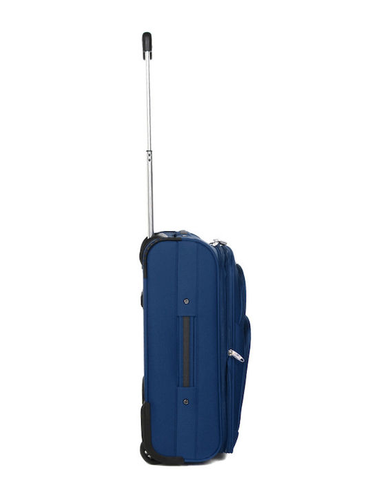 Airtex Paris Βαλίτσα Ταξιδίου Καμπίνας Υφασμάτινη Μπλε με 4 Ρόδες Ύψους 53εκ.