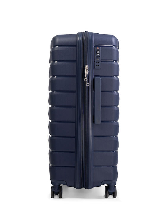 Paulter Mittlerer Hartschrank Blau mit 4 Rädern Höhe 66cm
