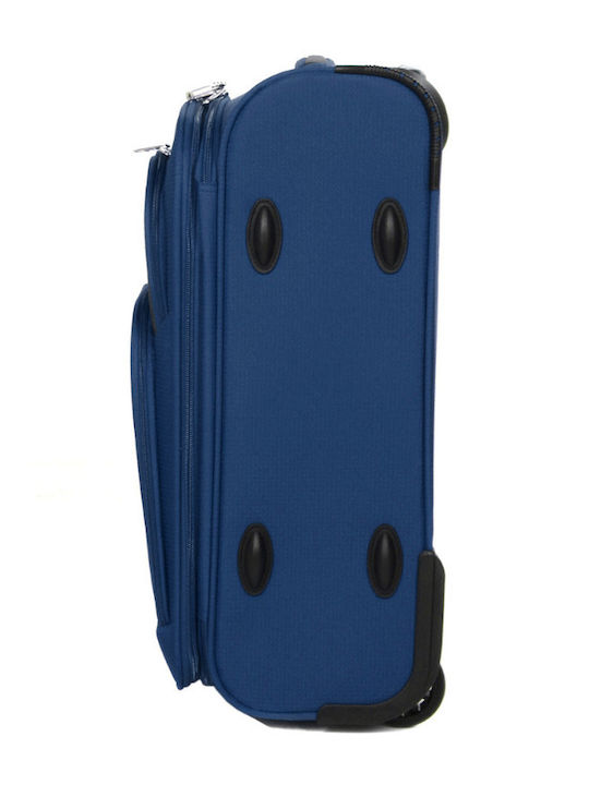 Airtex Paris Βαλίτσα Ταξιδίου Καμπίνας Υφασμάτινη Μπλε με 4 Ρόδες Ύψους 53εκ.