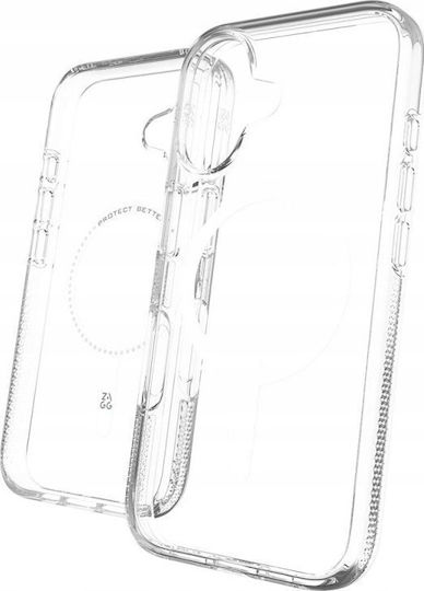 Zagg Snap Back Cover Πλαστικό / Tempered Glass Διάφανο (iPhone 16)