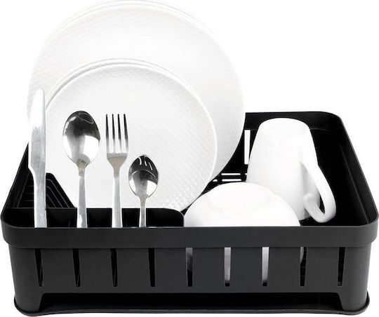 Vilde Scurgător De Chiuvetă Din Plastic Negru 39.8x31x12cm