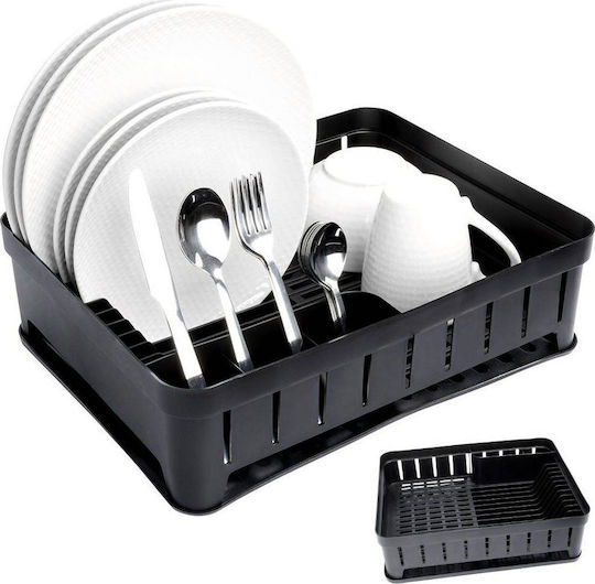 Vilde Scurgător De Chiuvetă Din Plastic Negru 39.8x31x12cm
