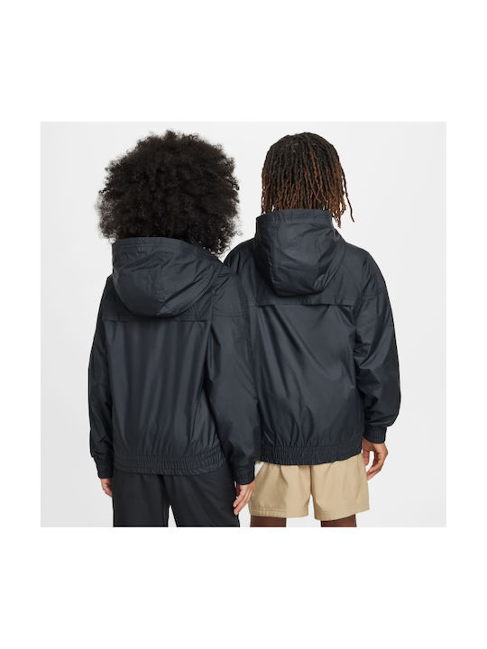 Nike Kinderjacke Winddicht Schwarz