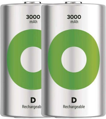 Genius Pack Wiederaufladbare Batterien D Ni-MH 3000mAh 1.2V 2Stück