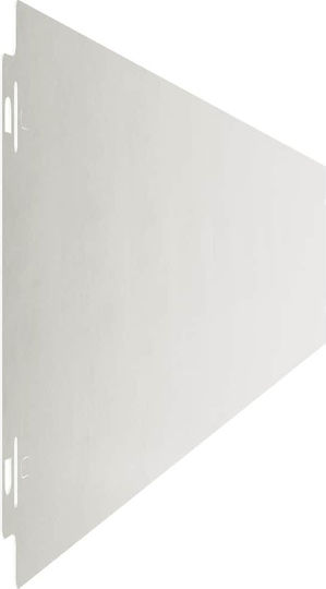 vidaXL Gartenbordüre in Silber Farbe 1.03m x 15cm