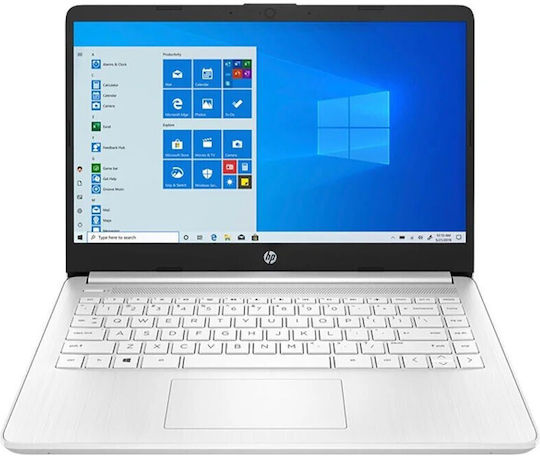 HP 14-dq0052dx 14" IPS (Celeron Dual Core-N4120/4GB/64GB Unitate flash/W11 Home) Alb (US Keyboard)