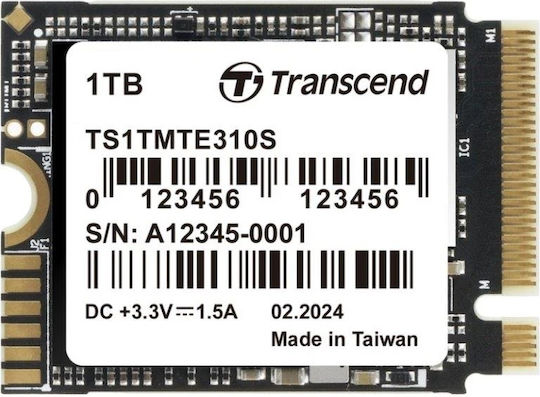 Transcend MTE310S SSD 1TB τύπου M.2 με σύνδεση PCI Express 4.0 TS1TMTE310S