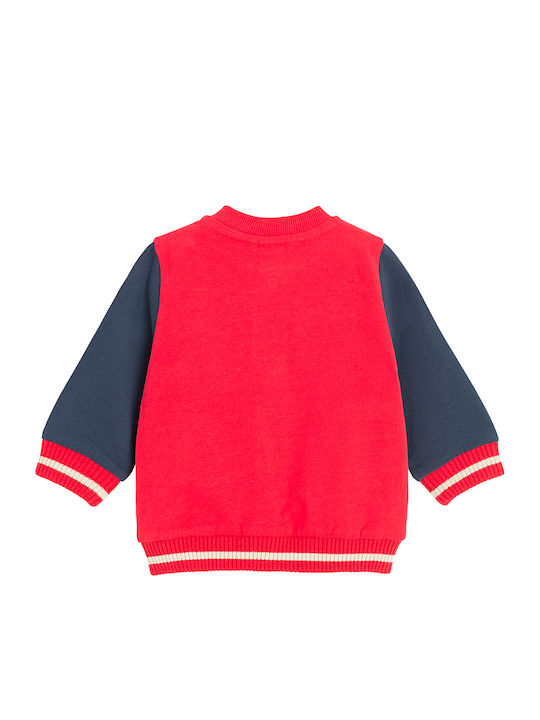 Kinderstrickjacke ROT Cute Team