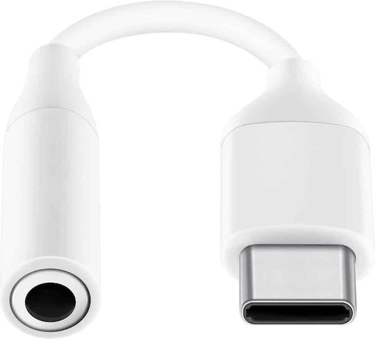 Samsung Μετατροπέας USB-C male σε 3.5mm female Λευκό 1τμχ EE-UC10JUWEGWW