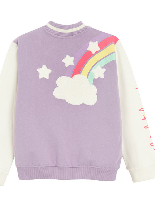 Kids Cardigan Purple