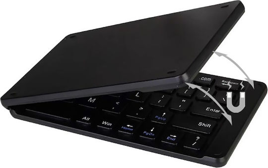 Foldable K018 Ασύρματο Bluetooth Πληκτρολόγιο Αγγλικό US