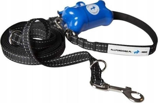 All For Dogs Hundeleine/Führleine Riemen in Schwarz Farbe bis zu 15kg
