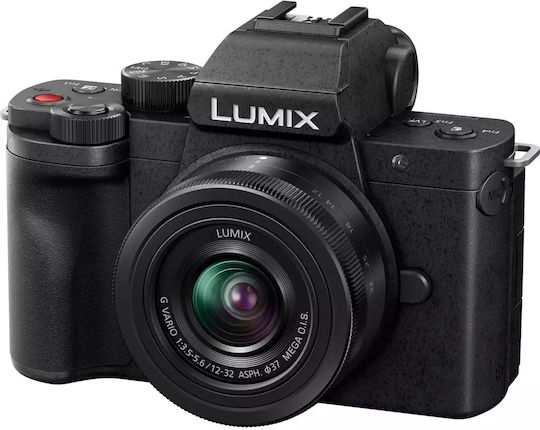 Panasonic C-G100D Mirrorless Φωτογραφική Μηχανή Kit (G Vario 12-32mm F3.5-5.6 Asph. Mega OIS) + Tripod Grip Μαύρη