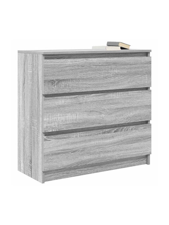 Συρταριέρα Κρεβατοκάμαρας Grey 80x35x80cm