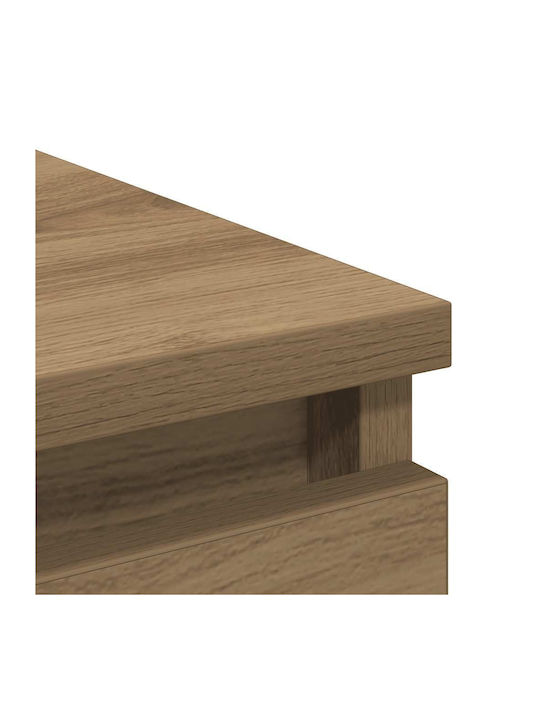 Wooden Chest of Drawers Coffee 80x35x80cm