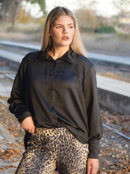 Women's Long Sleeve Shirt Black