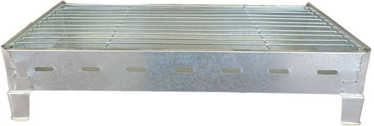 NS-50 Galvanized Portable Charcoal Grill 50cmx30cm