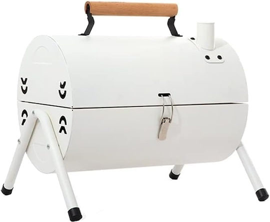 Grătar Portabil Inox Cu Capac 38x25cm Grătare Cu Cărbune