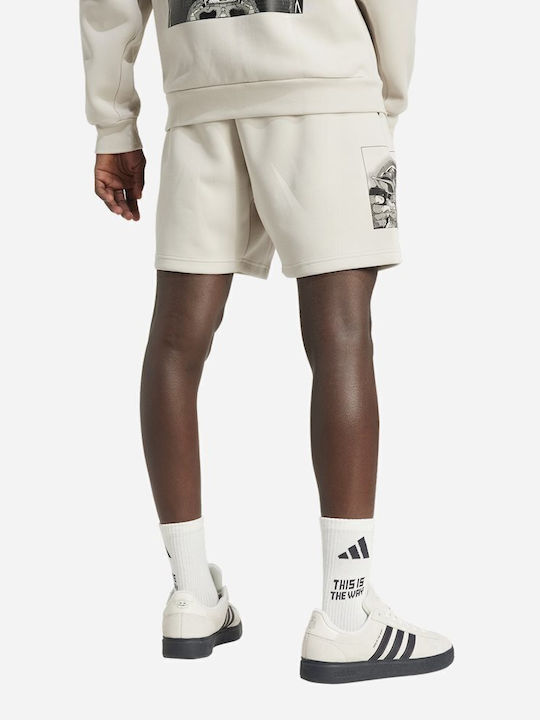 adidas Star Wars The Mandalorian Αθλητική Ανδρική Βερμούδα Μπεζ