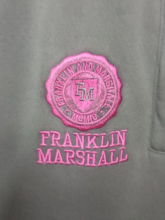 Franklin & Marshall Cotton Παντελόνι Φόρμας Steel Blue