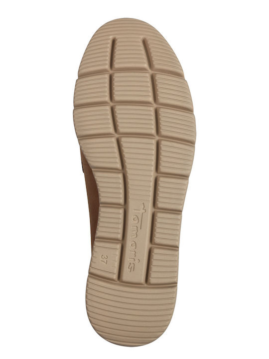Δερμάτινα Γυναικεία Loafers σε Ταμπά Χρώμα