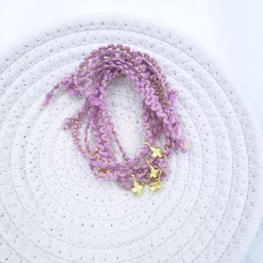 Kymi Christening Charm Purple Bracelet 50 Pieces