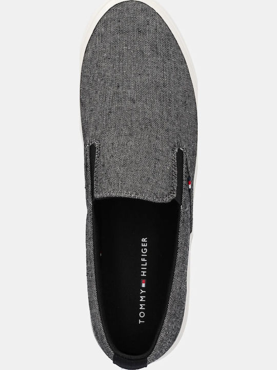 Πάνινα Ανδρικά Slip-On Μαύρα