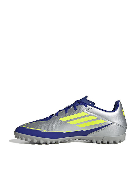 adidas F50 Club Messi Ποδοσφαιρικά Παπούτσια με Σχάρα TF Ασημί