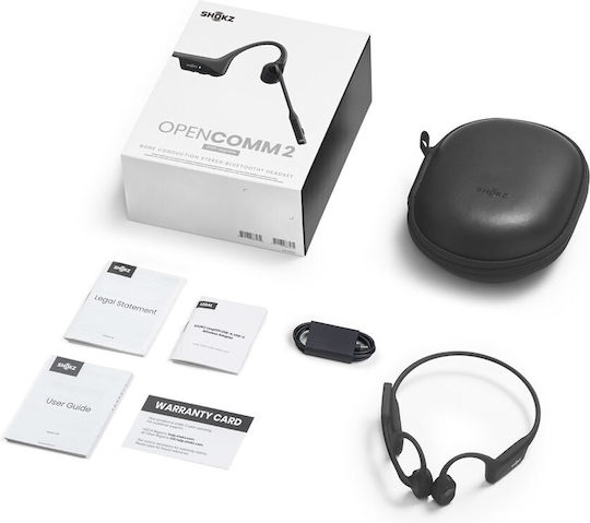 Shokz OpenComm2 Wireless Bone Conduction Multimedia Headphone with Microphone Bluetooth