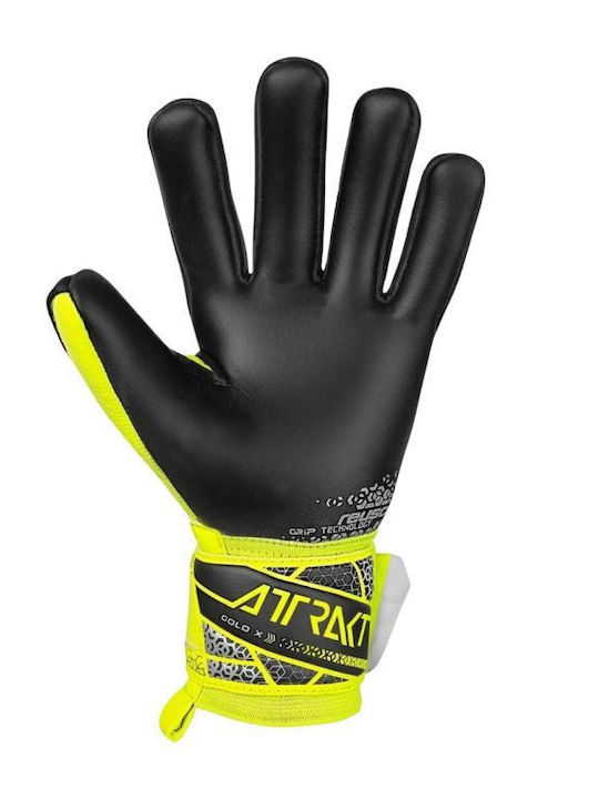 Reusch Attrakt Adults Goalkeeper Gloves Yellow