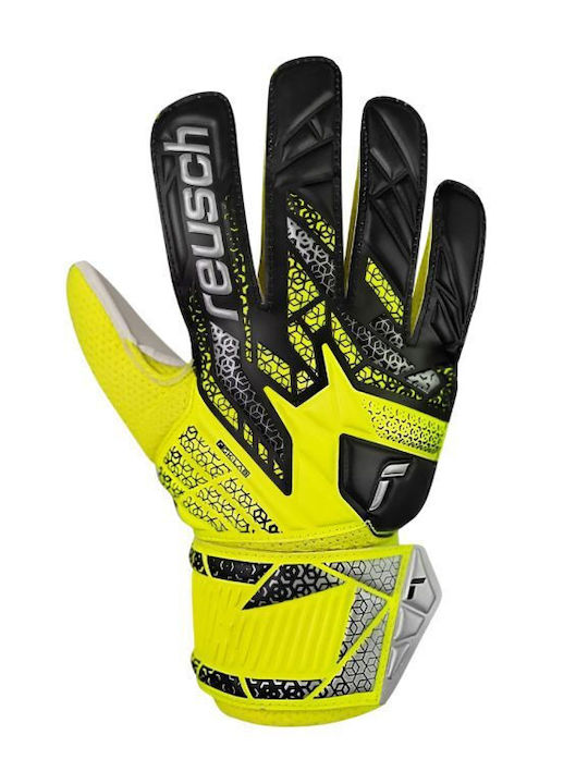 Reusch Attrakt Solid Kids Goalkeeper Gloves Yellow