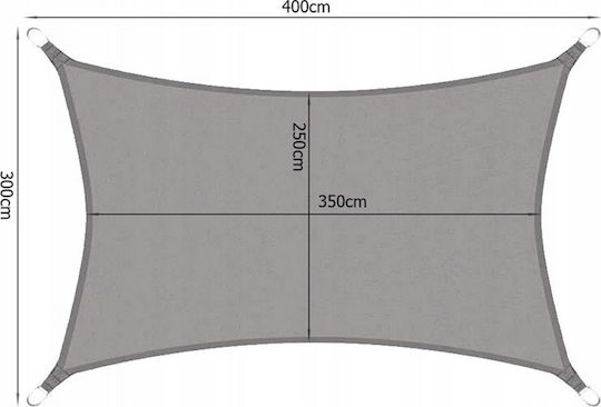 Verk Group Pânză Impermeabilă De Acoperire 4x3m Gri