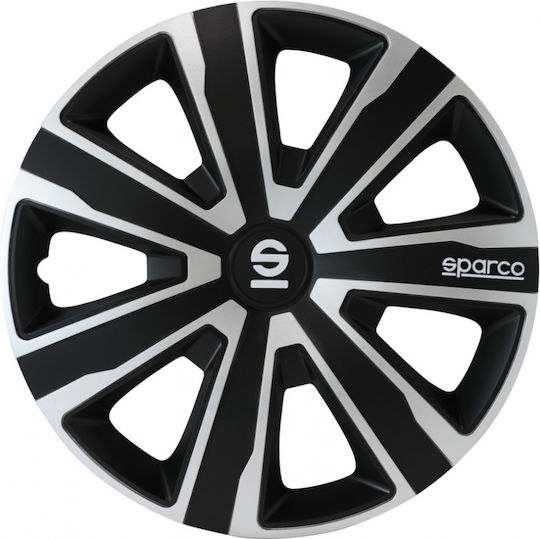 Sparco Car Hubcap Set 16" 4pcs Silver