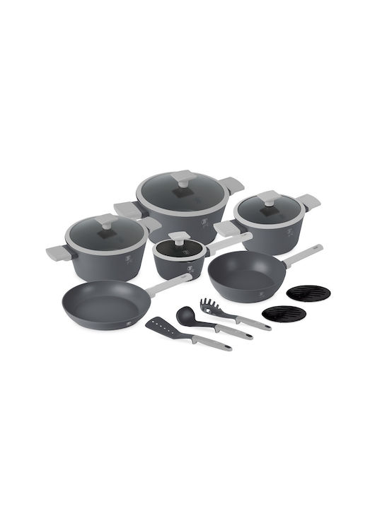 Berlinger Haus Aspen Cookware Set Made of Aluminum Aspen Collection with Non-stick Interior Coating 6 Pieces