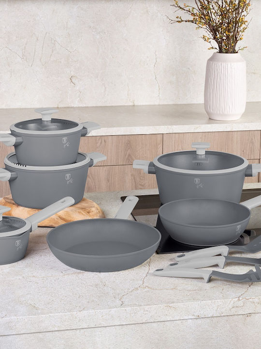 Berlinger Haus Aspen Cookware Set Made of Aluminum Aspen Collection with Non-stick Interior Coating 6 Pieces