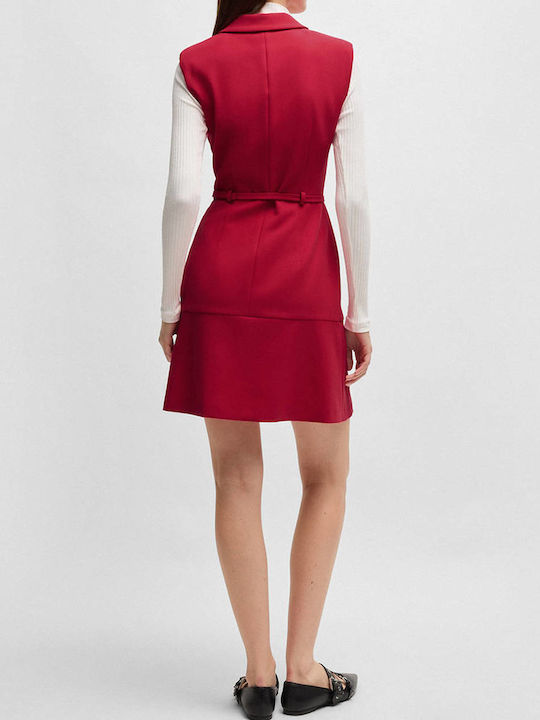 Hugo Boss Mini Abendkleid Red