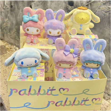 Sanrio Λούτρινο Λαγουδάκι (Διάφορα Σχέδια) 1τμχ