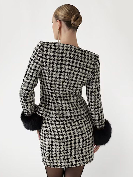 Guess Women's Blazer Pied De Poule