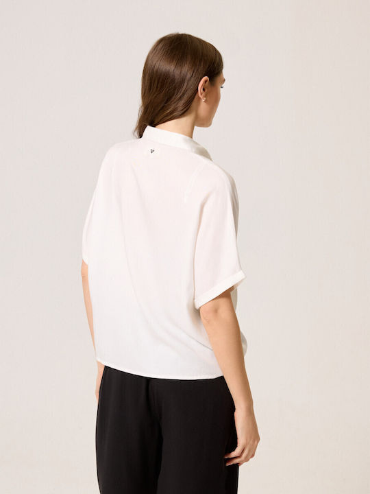 Mâneca scurta Femei Cămașă Off White